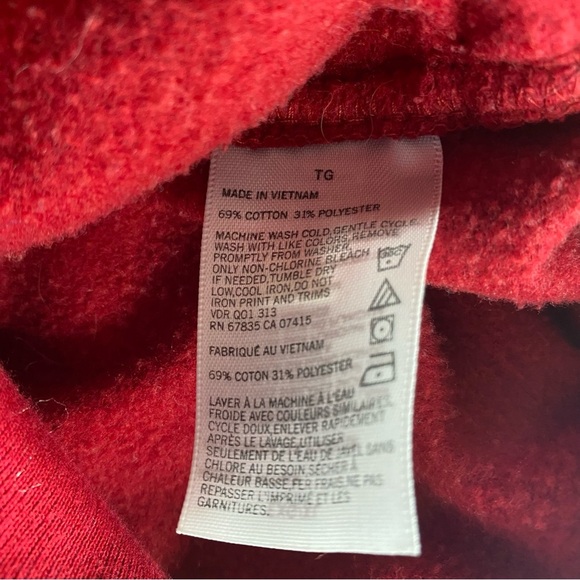 Nautica Sweater Red & Blue 1/4 Zip Pullover Sailing Jacket Preppy Sweater XL - Picture 4 of 10